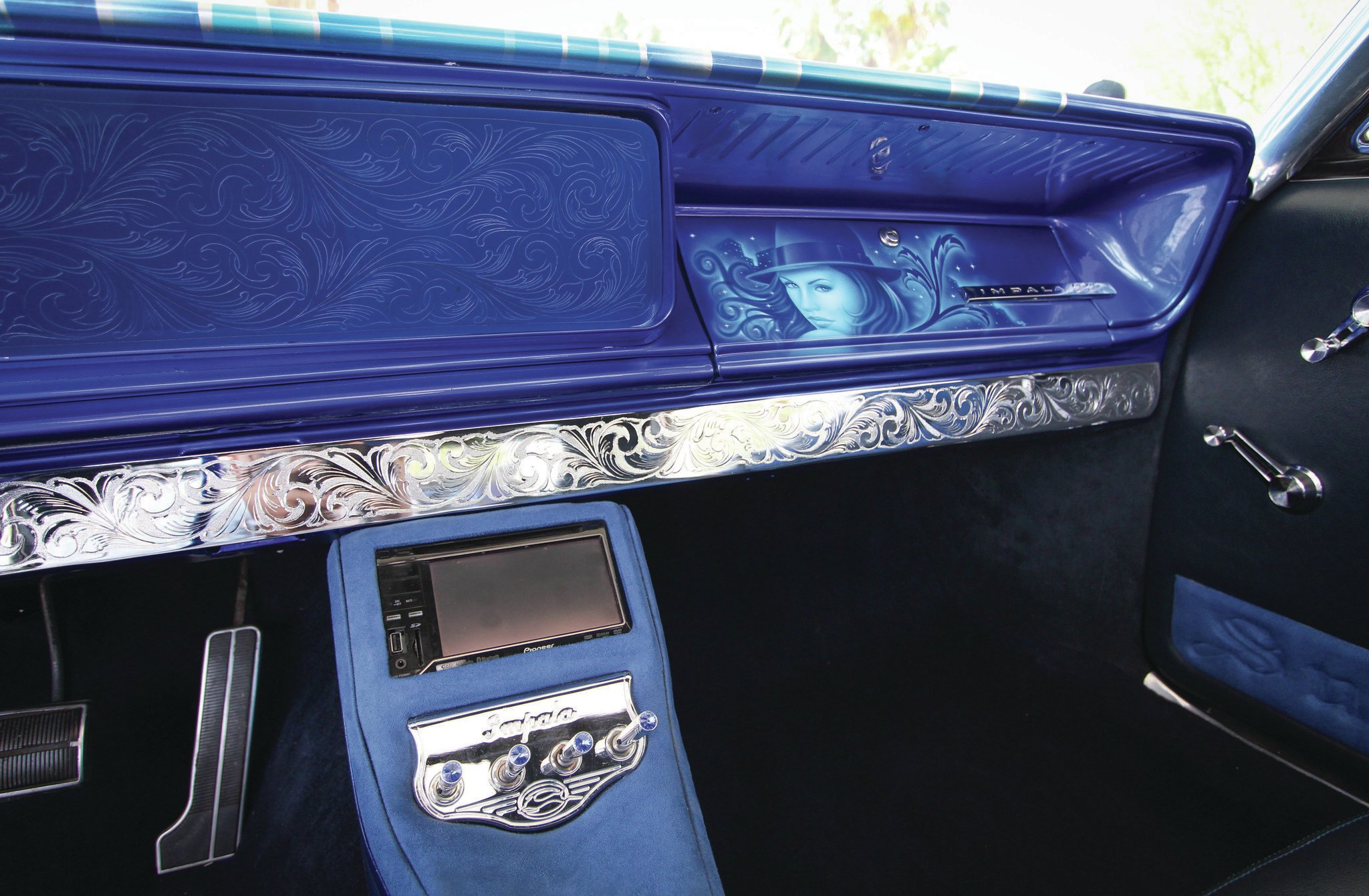 1966chevroletimpalacustomdashandcenterconsole10 Lowrider