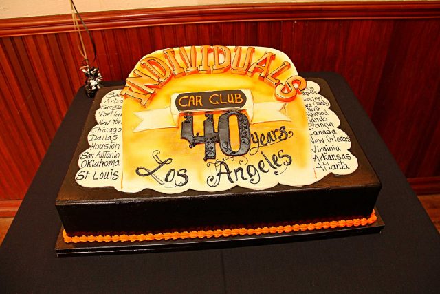 individuals car club 40th anniversary cake